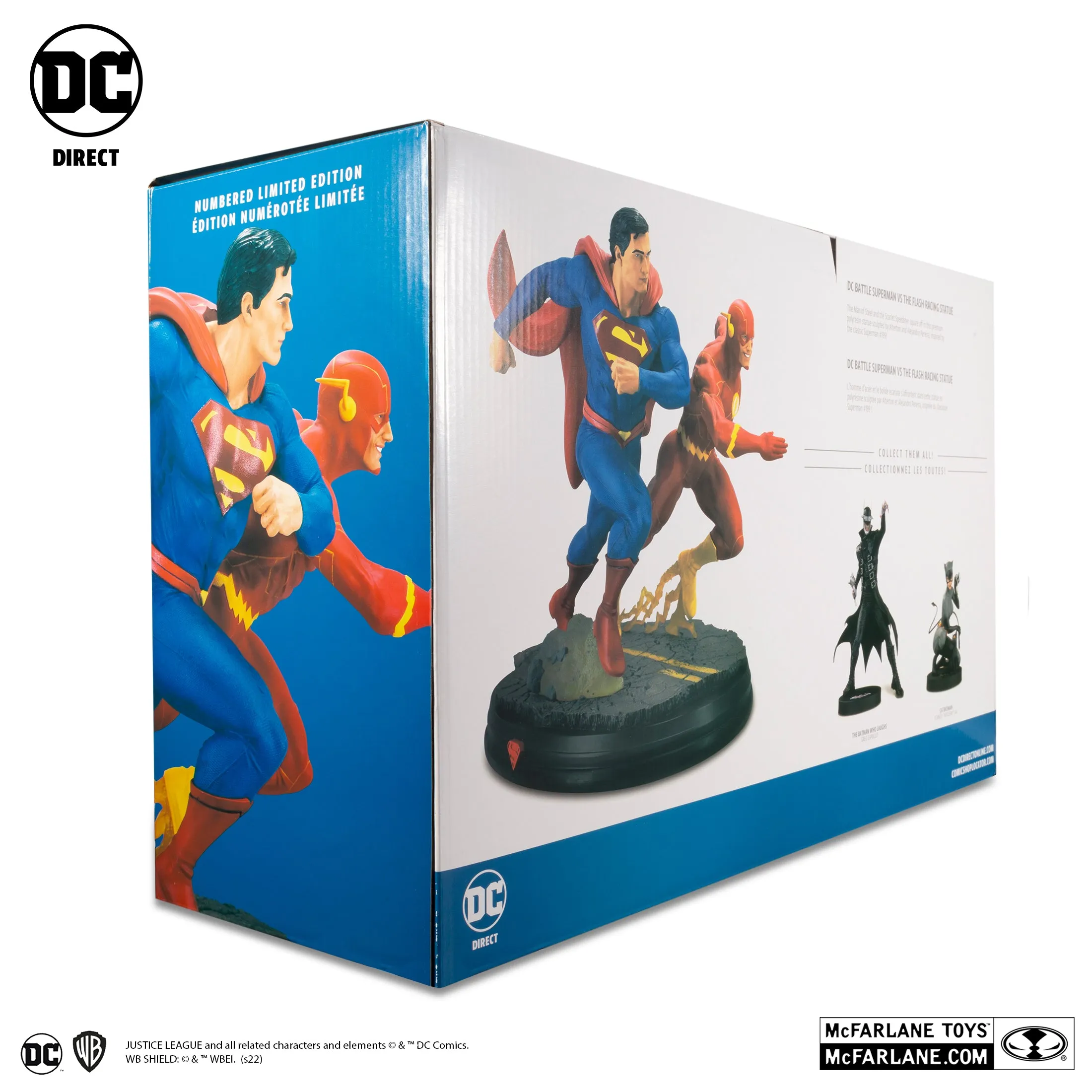 DC Battle Superman vs. The Flash Racing Statue (Limited Edition 5,000pcs) - McFarlane Toys