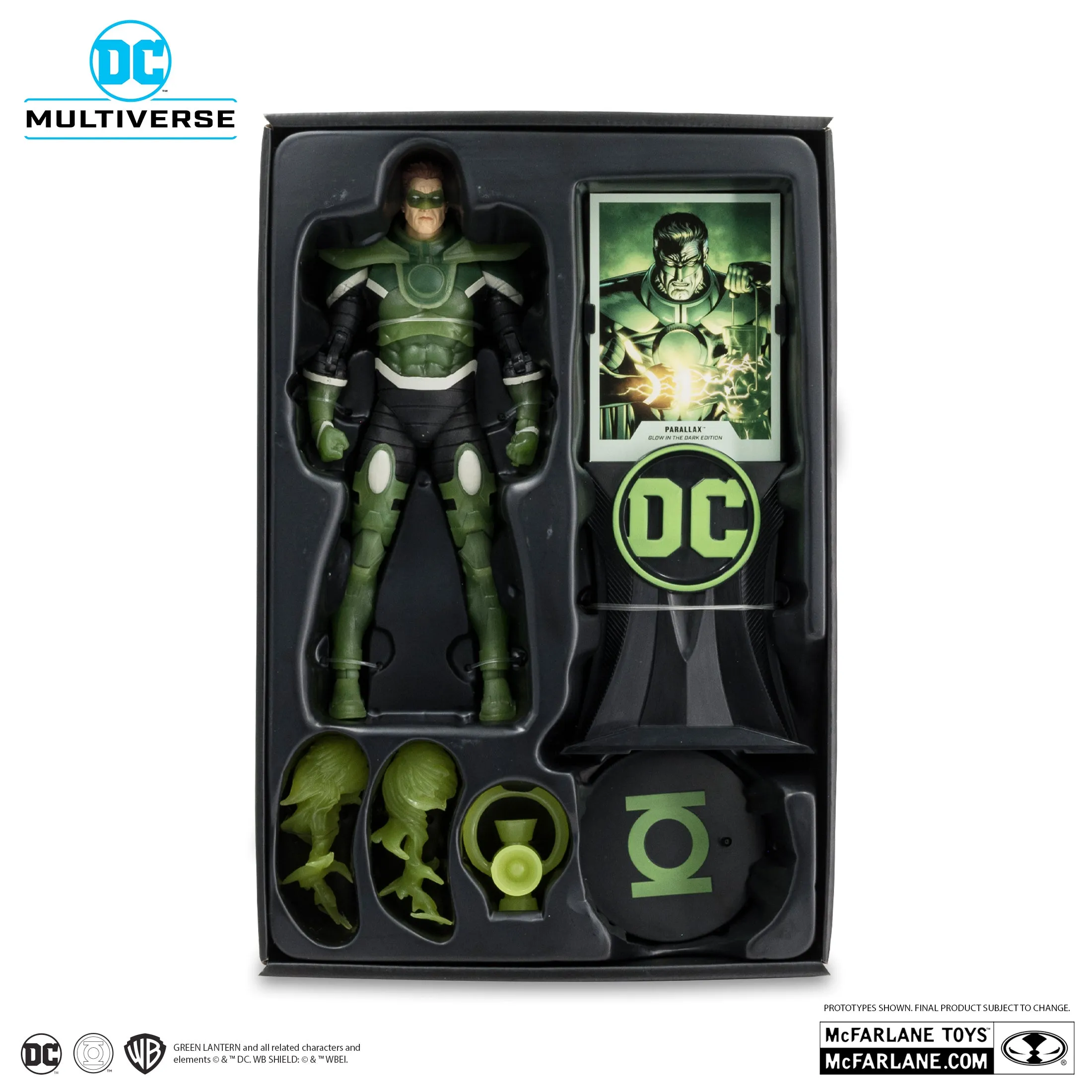 DC Multiverse Parallax (Green Lantern) Zero Hour: Crisis In Time Glow In The Dark Gold Label Figure 17187 LAST ONE!