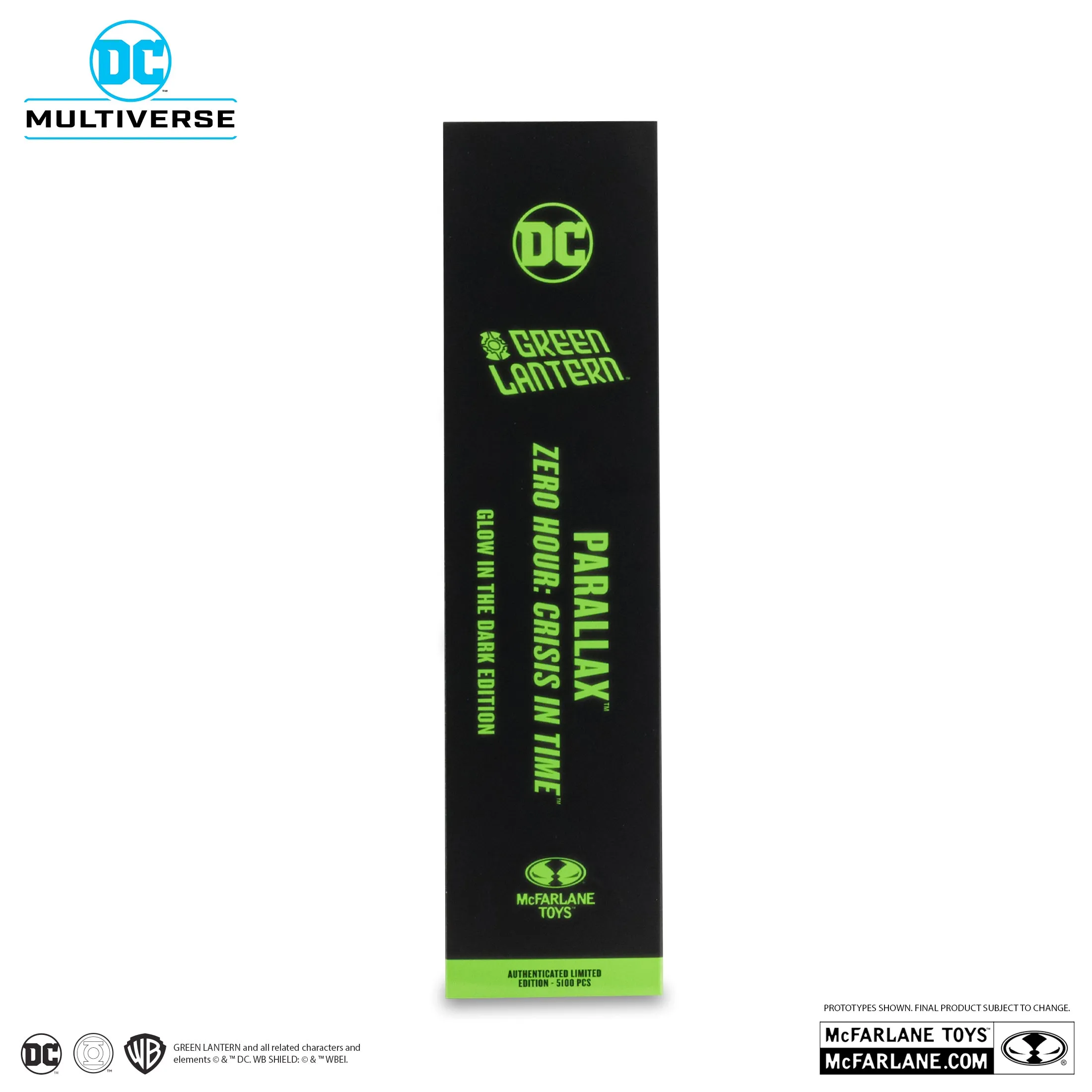 DC Multiverse Parallax (Green Lantern) Zero Hour: Crisis In Time Glow In The Dark Gold Label Figure 17187 LAST ONE!