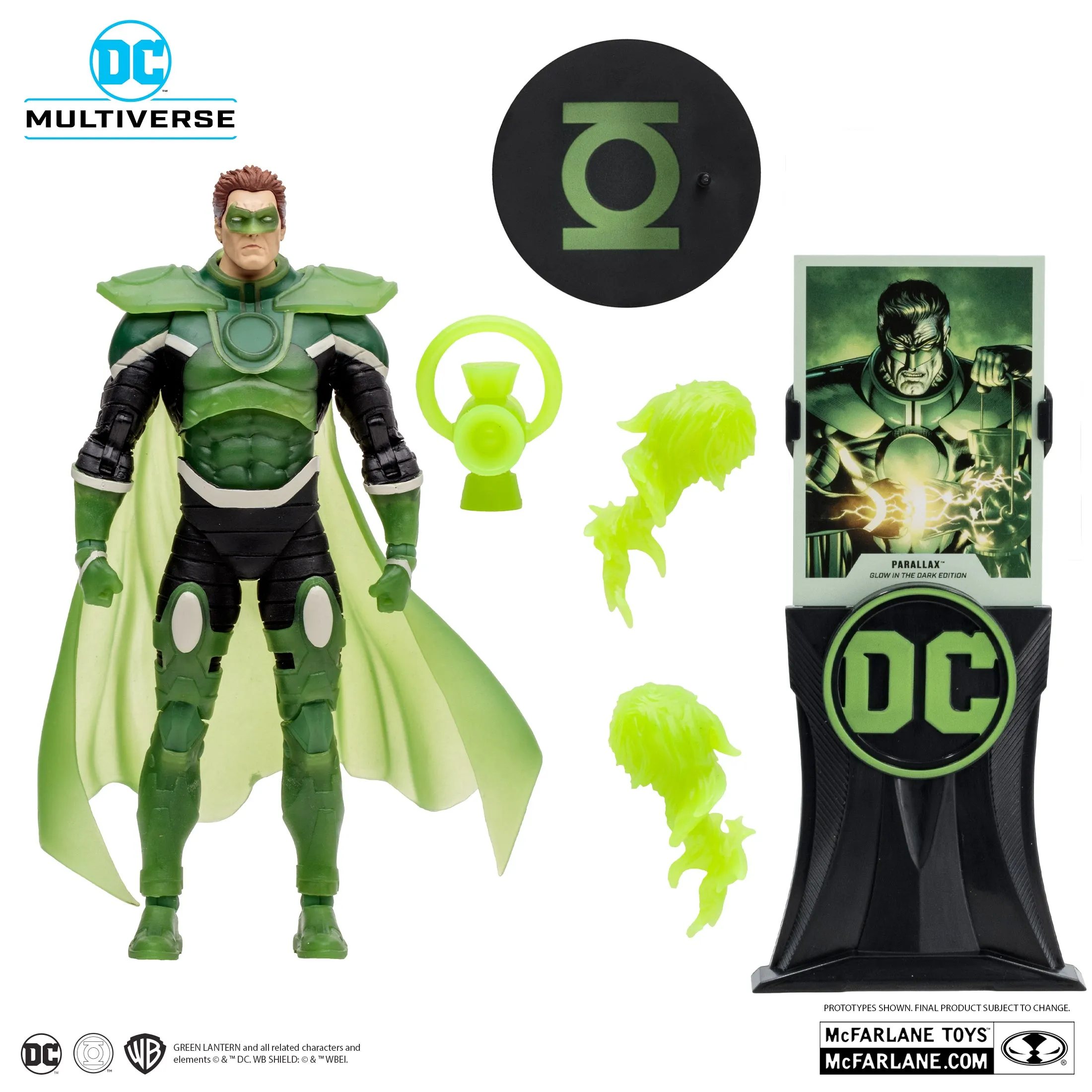 DC Multiverse Parallax (Green Lantern) Zero Hour: Crisis In Time Glow In The Dark Gold Label Figure 17187 LAST ONE!