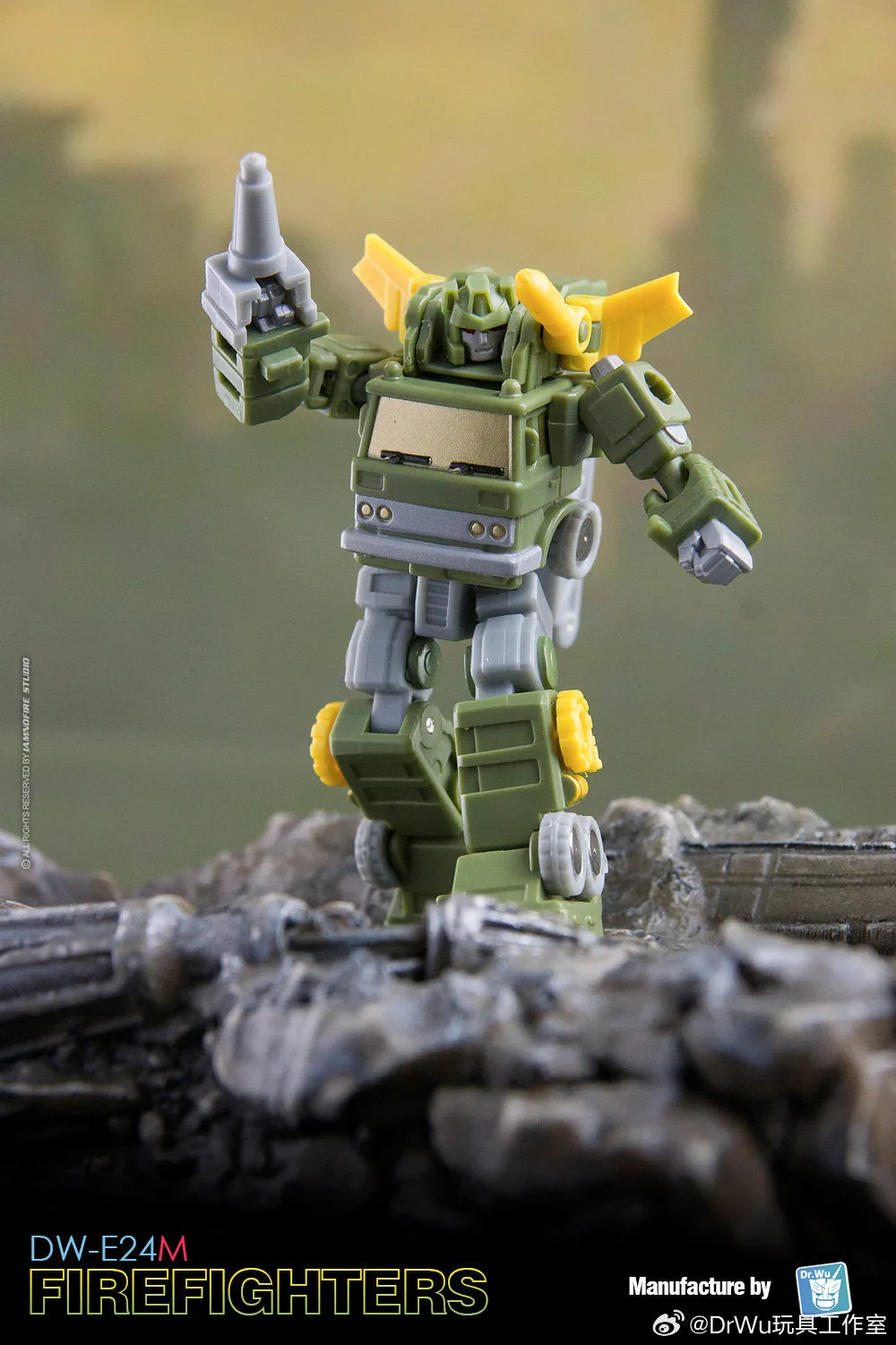 Dr.Wu & Mechanic Studio Extreme Warfare 4 Sets DW-E30 Iron Jack (Wheeljack) / DW-E24M Firefighters (Inferno SG Shattered Glass)  2 in 1 set 4.5cm