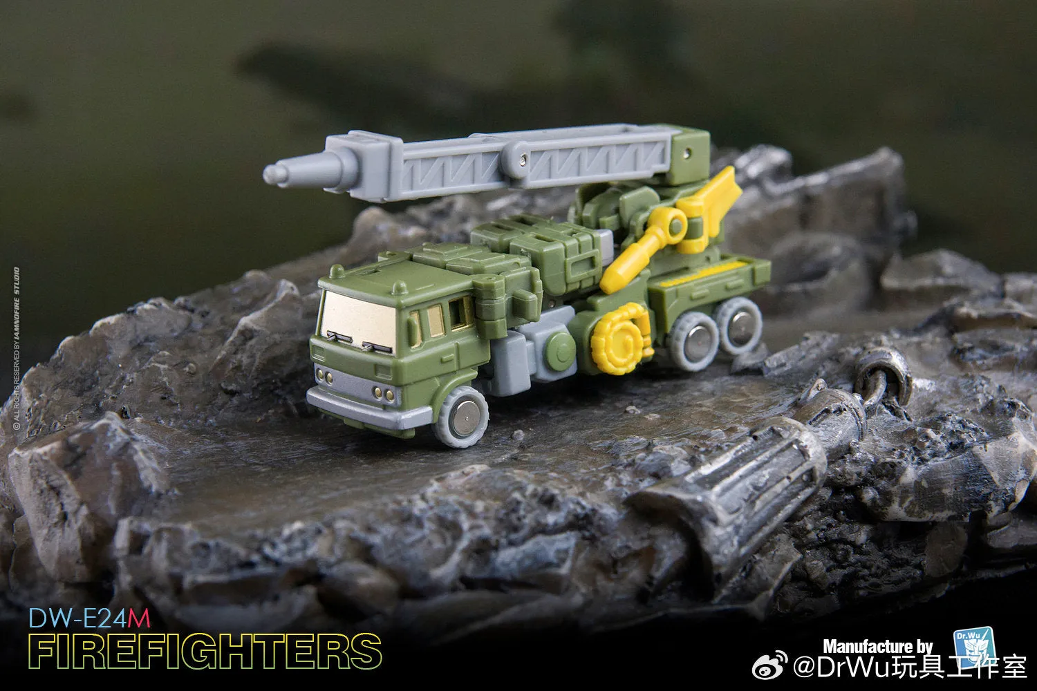 Dr.Wu & Mechanic Studio Extreme Warfare 4 Sets DW-E30 Iron Jack (Wheeljack) / DW-E24M Firefighters (Inferno SG Shattered Glass)  2 in 1 set 4.5cm
