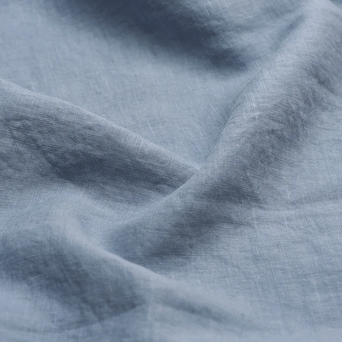 Dusk Blue Linen Blend Flat Sheet