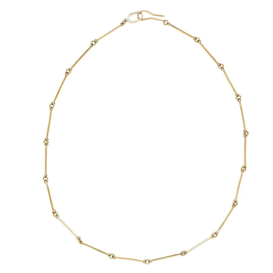 Julie Cohn Bar Chain Bronze Necklace
