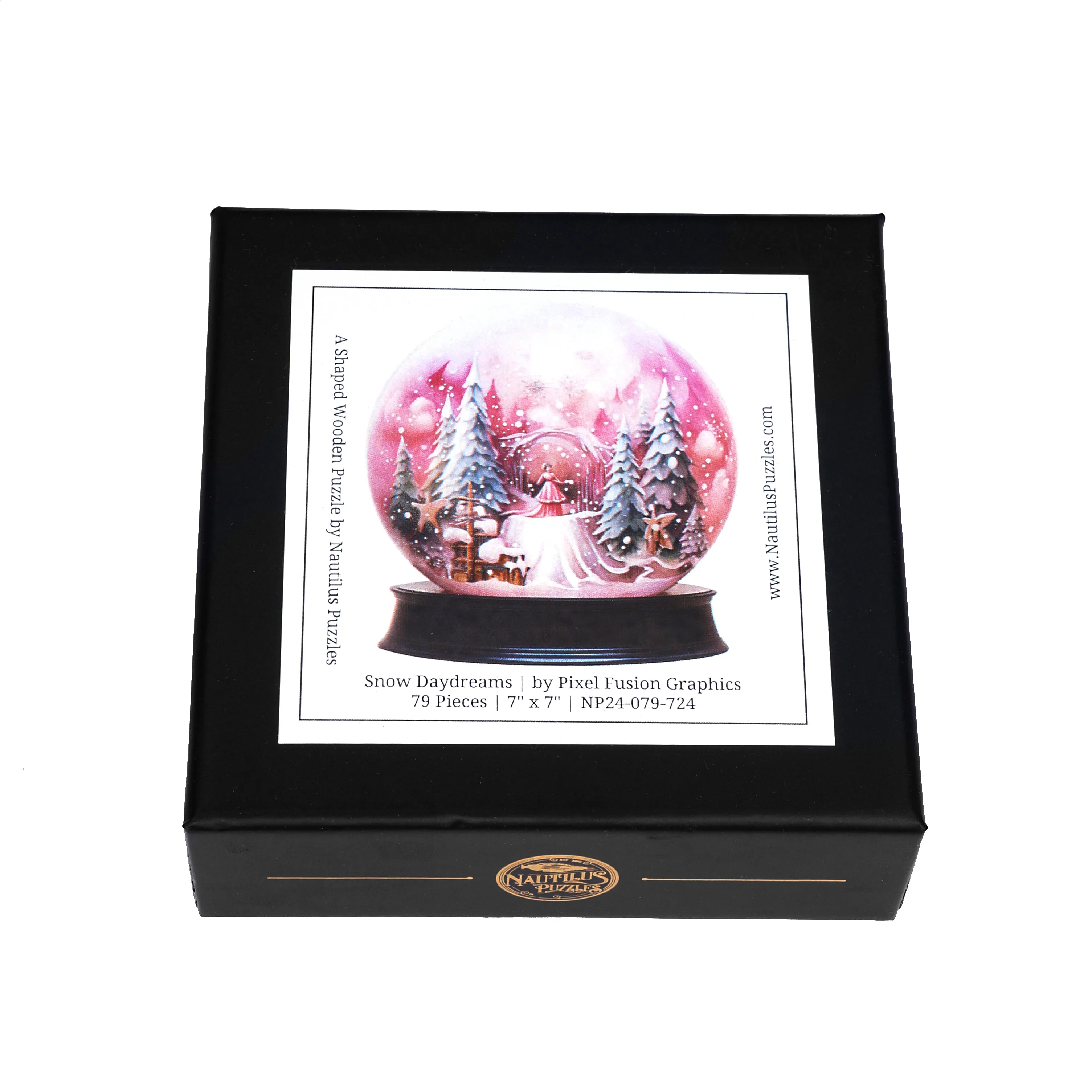 Snow Daydreams (79 Piece Shaped Mini Wooden Jigsaw Puzzle)