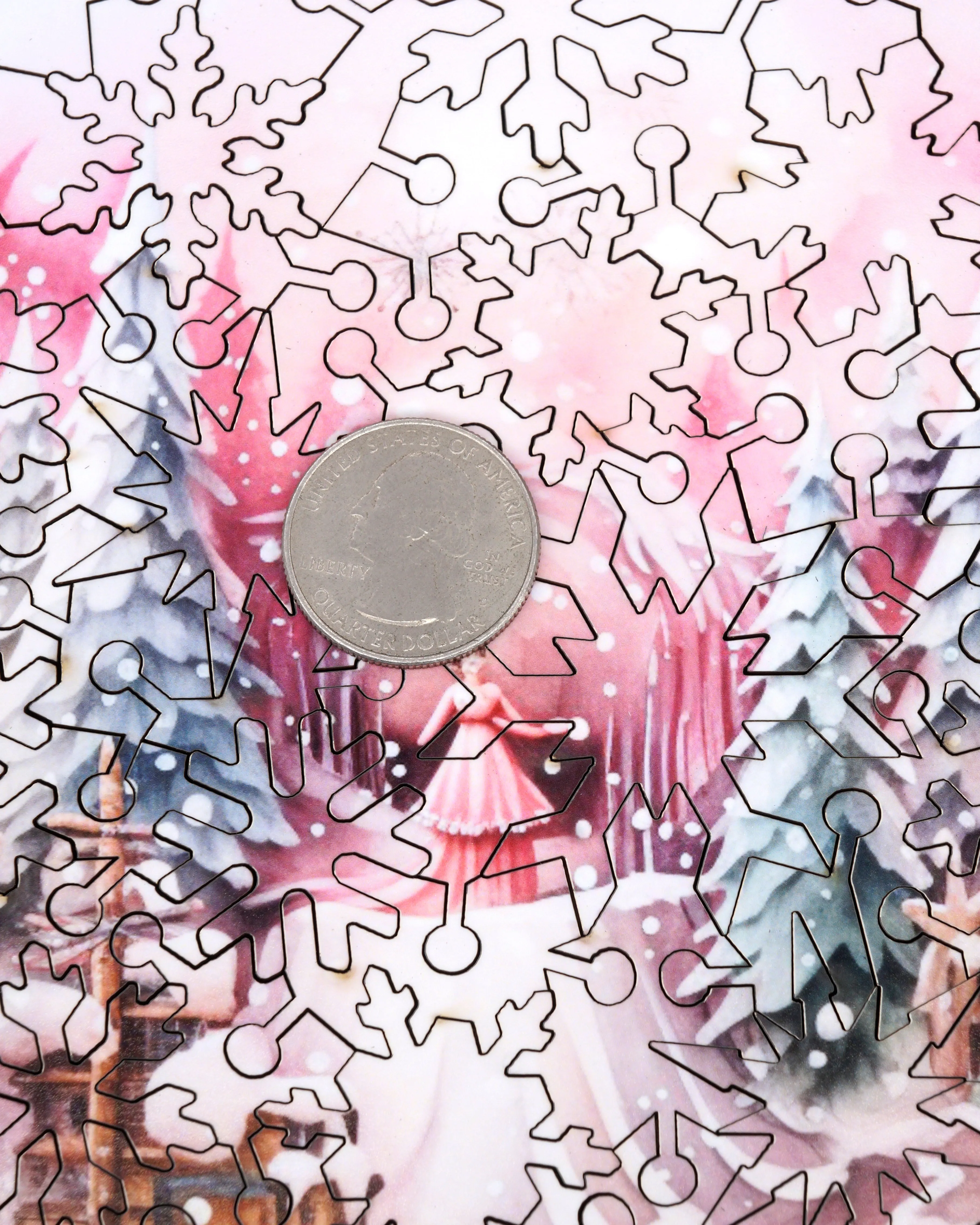 Snow Daydreams (79 Piece Shaped Mini Wooden Jigsaw Puzzle)
