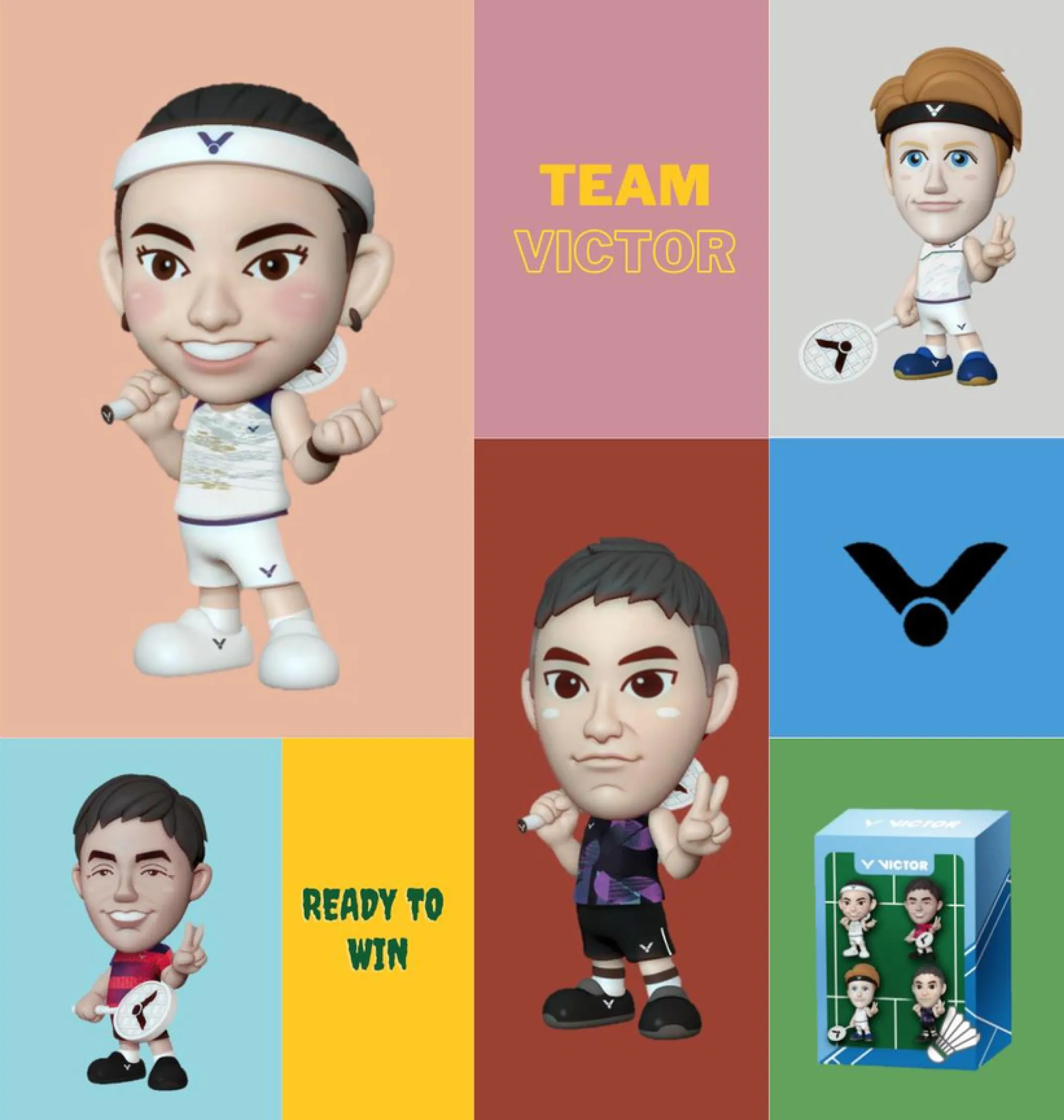 Team Victor Player Figures
