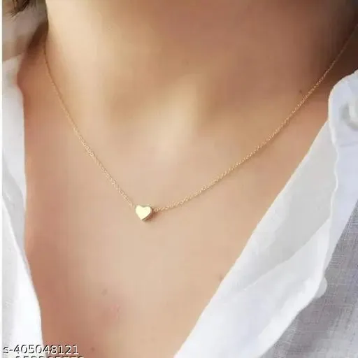 Twinkling Graceful Women's Gold-Plated Necklace &amp; Chain Set (Set of 4)